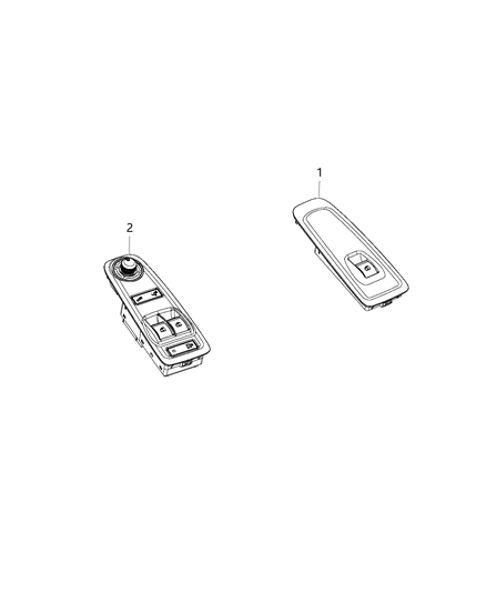 2014 Ram ProMaster 2500 Switches - Doors Diagram