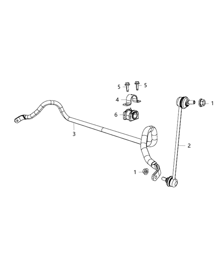 2015 Jeep Compass Front Stabilizer Bar Diagram