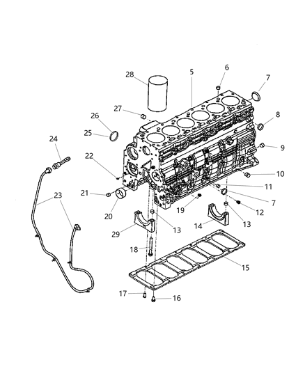 2005 Dodge Ram 3500 Cylinder Block Diagram 2