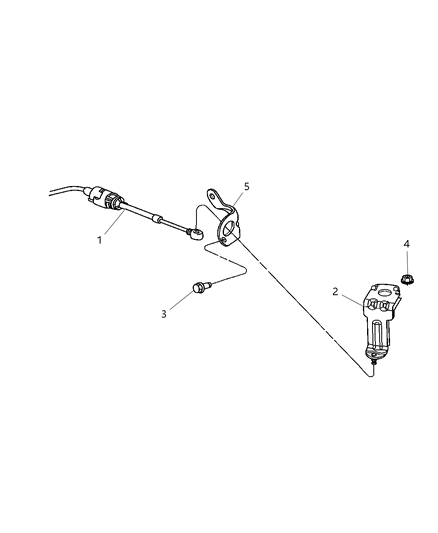 2007 Dodge Dakota Gearshift Controls Diagram 1