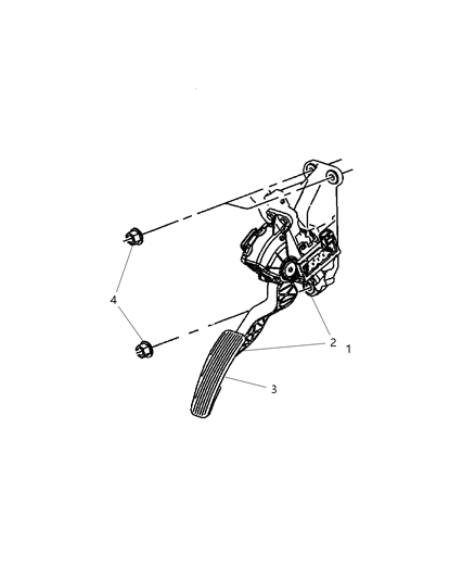 2007 Dodge Charger Pedal-Accelerator Diagram for 4726005AE