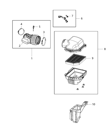 2019 Jeep Grand Cherokee Air Cleaner Diagram 3