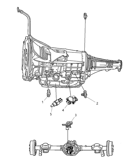 2010 Dodge Ram 3500 Sensors - Powertrain Diagram