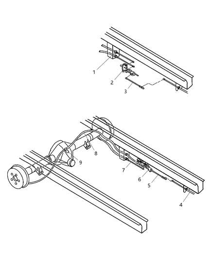 1998 Dodge Ram Van Parking Brake Cable Diagram