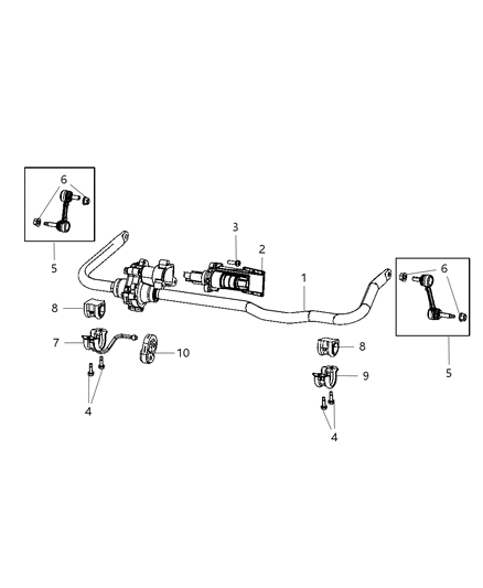 2012 Ram 2500 Front Stabilizer Bar Diagram 3