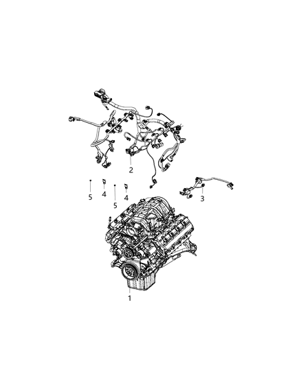 2019 Chrysler 300 Engine Diagram for 68383895AC