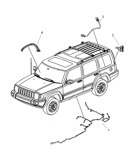 2009 Jeep Commander Wiring Chassis & Underbody Diagram