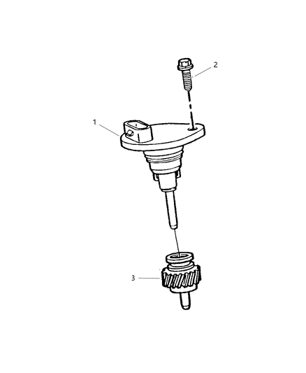 1998 Chrysler Cirrus Pinion, Speedometer Diagram