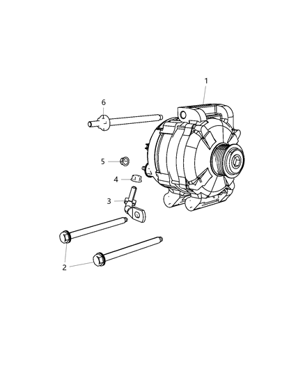 2018 Dodge Durango Generator/Alternator Diagram 3