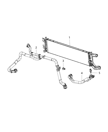 2017 Chrysler Pacifica Hose-COOLANT Diagram for 68238387AC