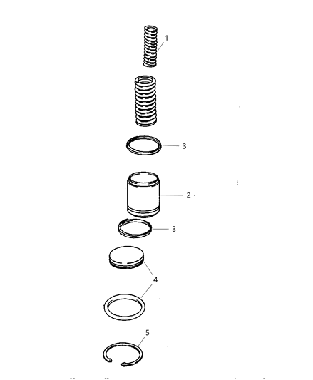 2007 Dodge Dakota Accumulator Piston & Spring Diagram