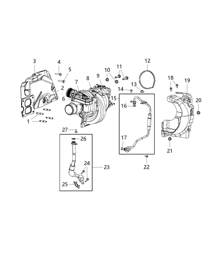 2021 Jeep Cherokee TURBOCHAR Diagram for 5281541AI