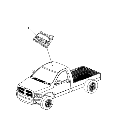 2008 Dodge Ram 3500 Modules Overhead Diagram