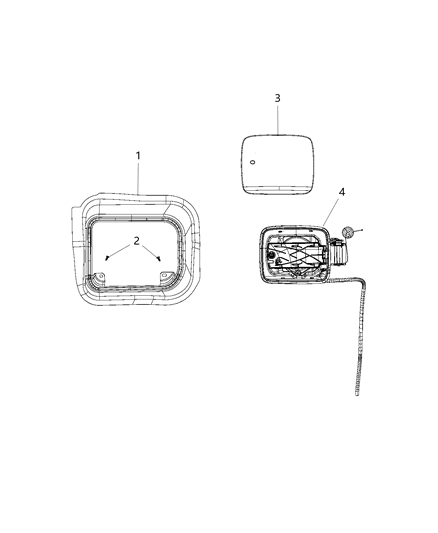 2015 Jeep Renegade Fuel Filler Door Diagram