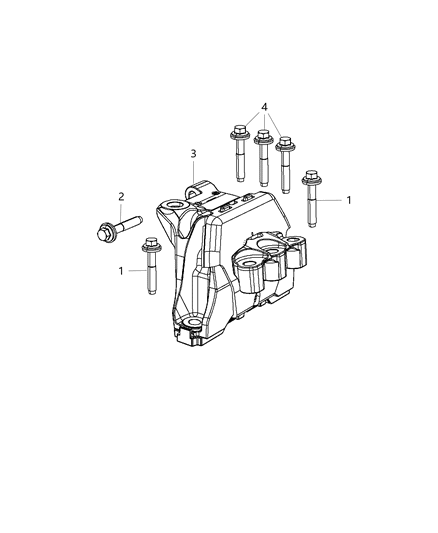 2013 Dodge Dart Engine Mounting Right Side Diagram 2