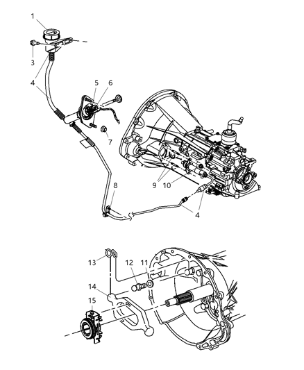 2004 Dodge Dakota Controls, Hydraulic Clutch Diagram