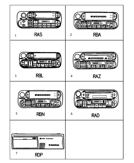 1999 Jeep Grand Cherokee Radio-AM/FM Cassette With Cd Cont Diagram for 4858584AF