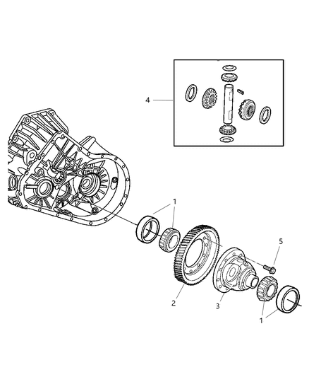 2008 Chrysler PT Cruiser Differential Diagram 1