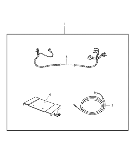 2007 Chrysler 300 Install Kit - Satellite Receiver Diagram