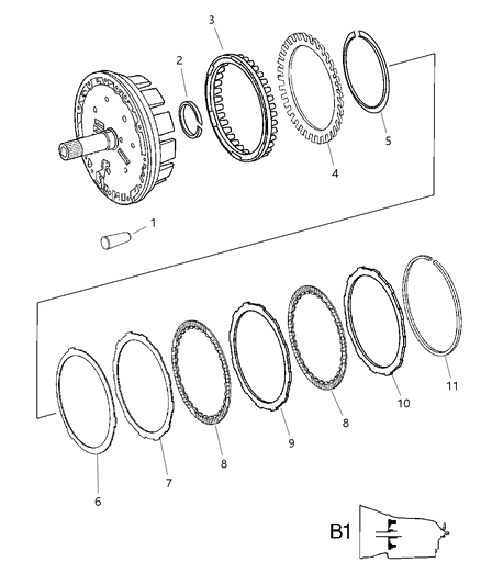 2007 Jeep Grand Cherokee Multi-Disc Holding Clutch Diagram 2