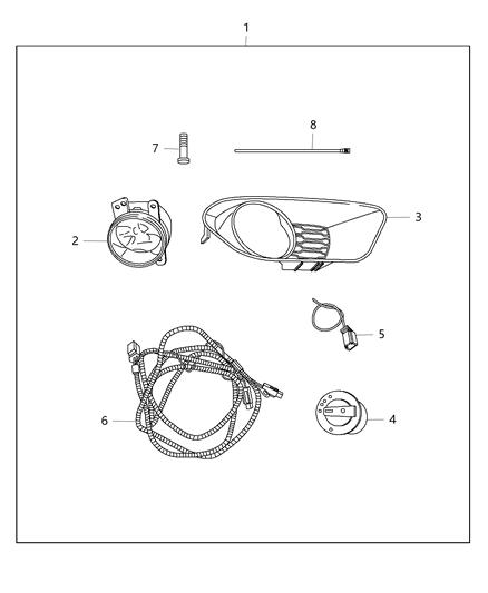 2018 Dodge Grand Caravan Light Kit - Fog Diagram