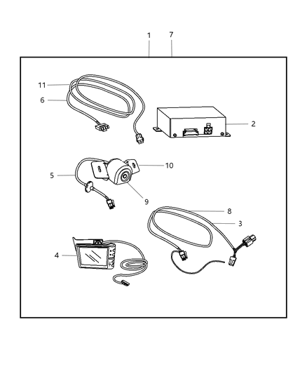 2009 Jeep Grand Cherokee Camera Ki-Back Up Diagram for 82210145AB