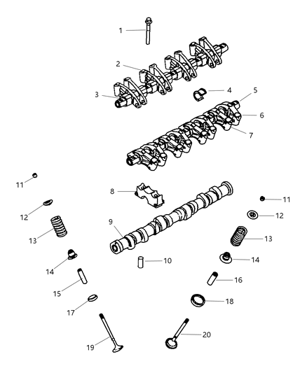 2006 Chrysler PT Cruiser Valve-Intake Diagram for 4777770AB