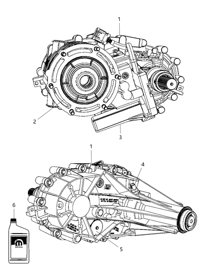 2010 Dodge Ram 1500 Transfer Case Diagram for R2853301AE