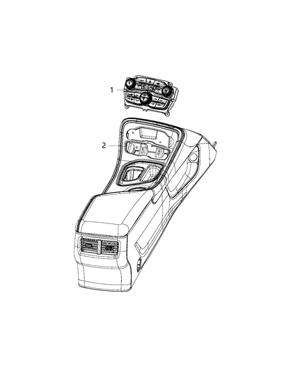 2018 Dodge Challenger Switches - Heater & A/C Diagram