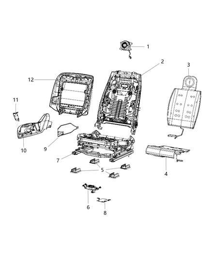 2014 Chrysler 300 Cover-Track Diagram for 1UV51DW1AA