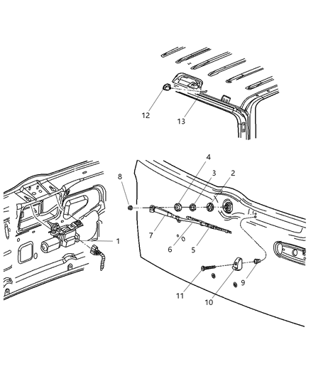 2002 Jeep Liberty STOP/BUMPER-WIPER Park Diagram for 55155886AA