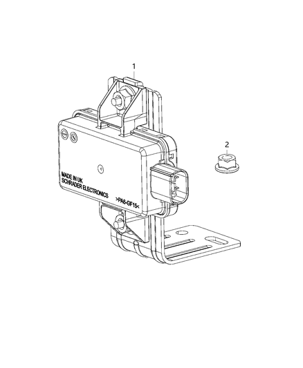 2020 Jeep Wrangler Modules, Body Diagram 13