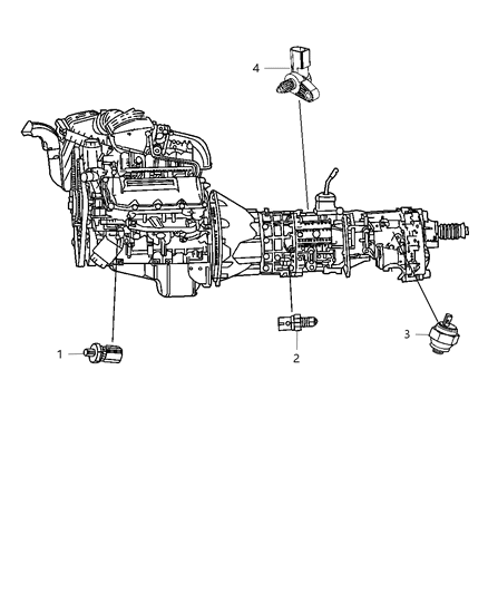 2013 Jeep Wrangler Switches - Drive Train Diagram