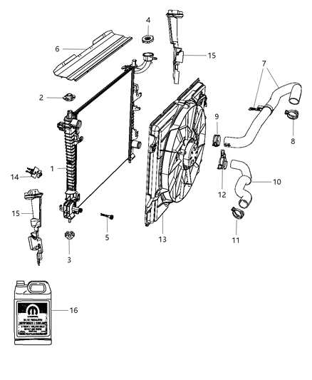 2013 Dodge Durango BAFFLE-Air Inlet Diagram for 68100240AA