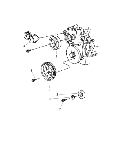 1998 Dodge Durango Drive Pulleys Diagram