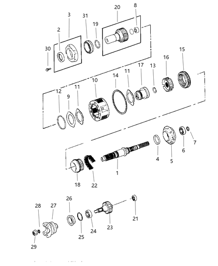 2001 Jeep Wrangler Gear Train Diagram