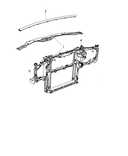 2012 Jeep Liberty Radiator Support Diagram