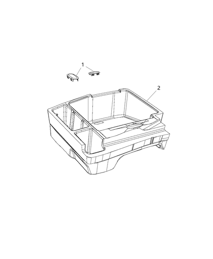 2016 Dodge Charger Support - Load Floor Diagram