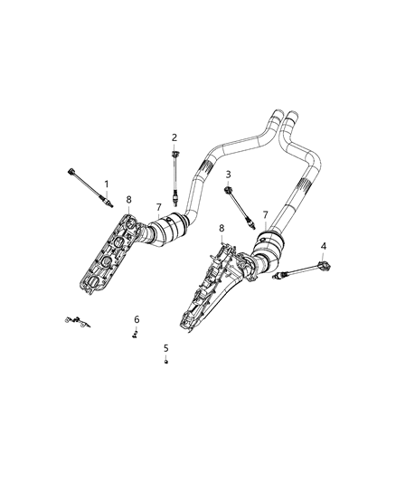 2017 Dodge Challenger Oxygen Sensors Diagram 5