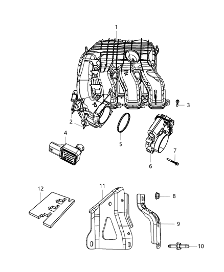 2019 Dodge Grand Caravan Intake Manifold Plenum Diagram