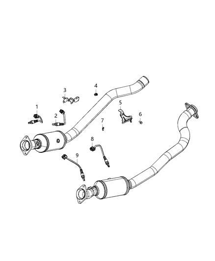 2021 Dodge Durango Oxygen Sensors Diagram 2