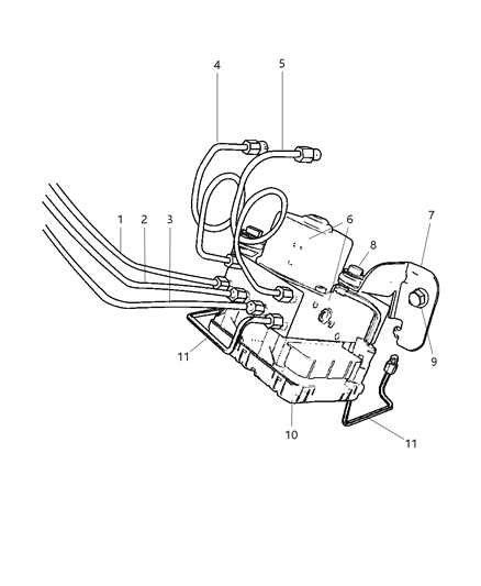 2004 Dodge Neon Anti-Lock Brake Control Diagram