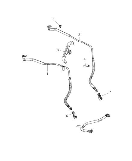 2019 Ram 3500 Fuel Lines/Tubes, Front Diagram 2