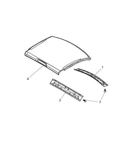 2007 Dodge Ram 3500 Cab Chassis Roof Panel Diagram