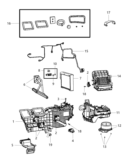 2011 Ram 5500 Housing-Distribution Diagram for 68048892AA