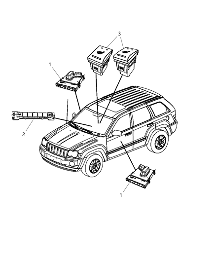 2009 Jeep Grand Cherokee Switches Seat Diagram