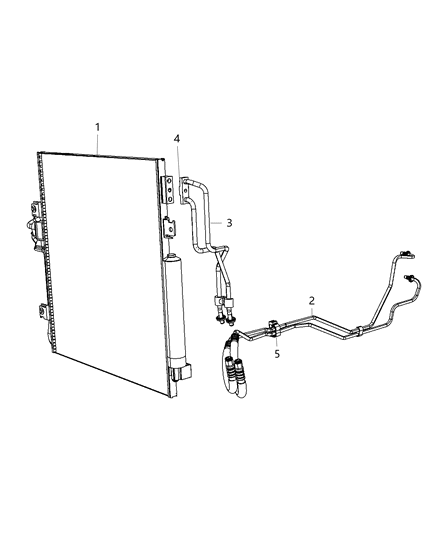 2010 Jeep Liberty Hose-Oil Cooler Pressure And Ret Diagram for 55037841AG