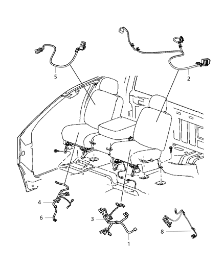 2012 Ram 3500 Pickup Wiring - Seats Diagram