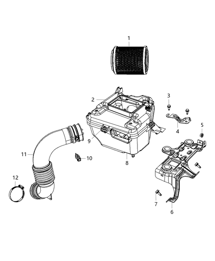 2011 Jeep Compass Air Cleaner Diagram 2