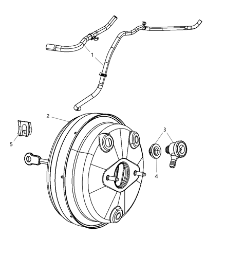 2009 Dodge Journey Booster-Power Brake Diagram for 68038555AC